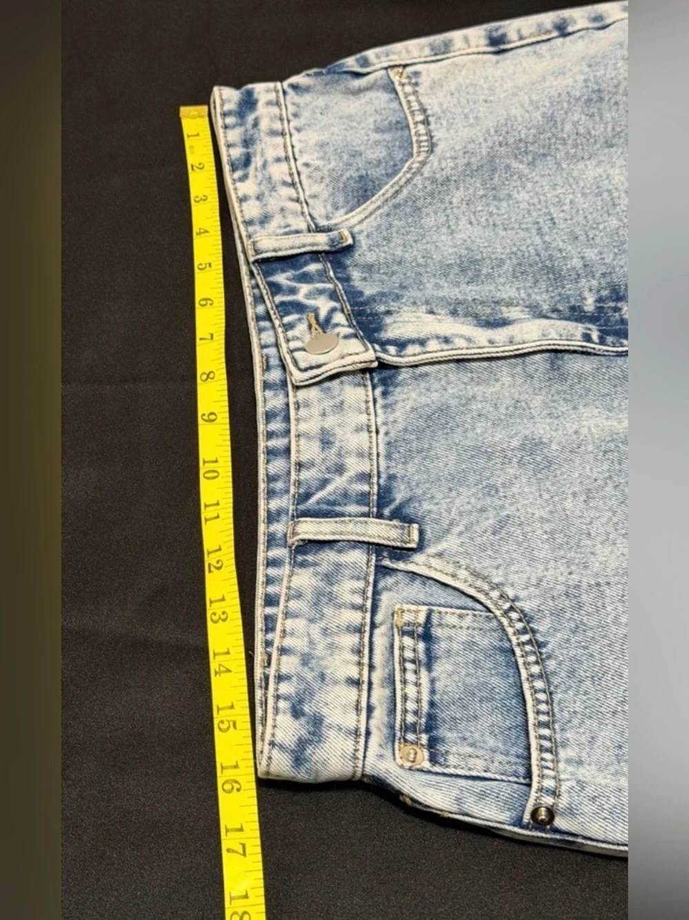 Audrey Parks x Francesca's Blue Raw Vintage-Inspired Mini Skirt Women's L NWT